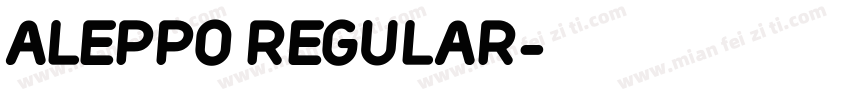 ALEPPO Regular字体转换